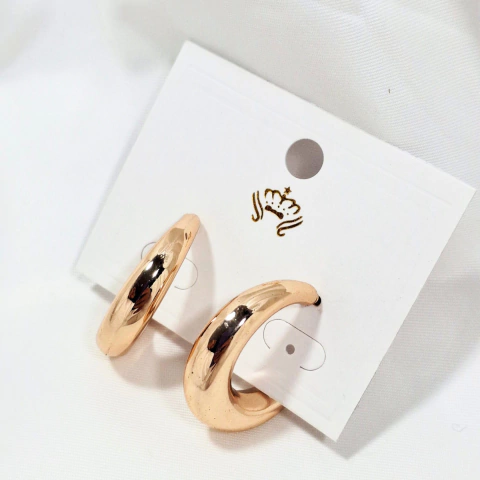 1438 - Brinco Argola Maxi Elegance Biju Dourado - comprar online