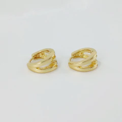 1850 - Argola Biju Maxi Elegance Dourado - Tam 1,4 cm - comprar online
