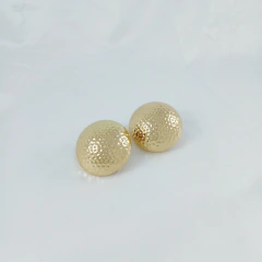 2078 - BRINCO PRESSÃO 3 CM CIRCLE MASSIVE BIJU MAXI ELEGANCE DOURADO