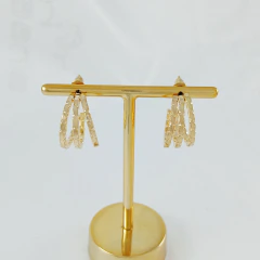 2104 - ARGOLA 2 CM MINIMALISTA BIJU DOURADO - comprar online