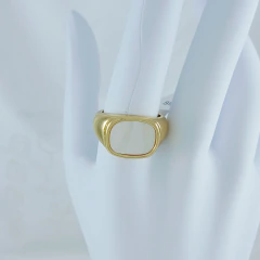 2269 - ANEL FOLHEADO OURO 18K - TAM 17-20