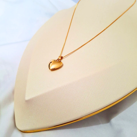 1032 - Colar Premium Folheado Ouro 18k - Coração - comprar online