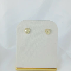 2464 - BRINCO 0,7 CM CORAÇÃO FOLHEADO OURO 18K - comprar online