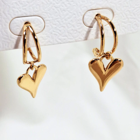 1411 - Brinco Maxi Elegance Biju Dourado - comprar online