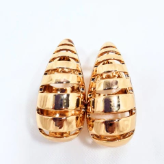 1400 - Brinco Maxi Biju Dourado Gota na internet