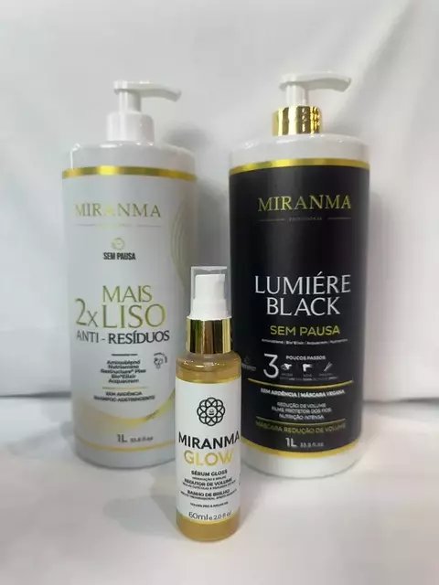 Kit 2 – Liso Glow (Shampoo + Black + Sérum) - comprar online