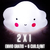 Velador Silicona Nube KAWAI 2x1 - comprar online