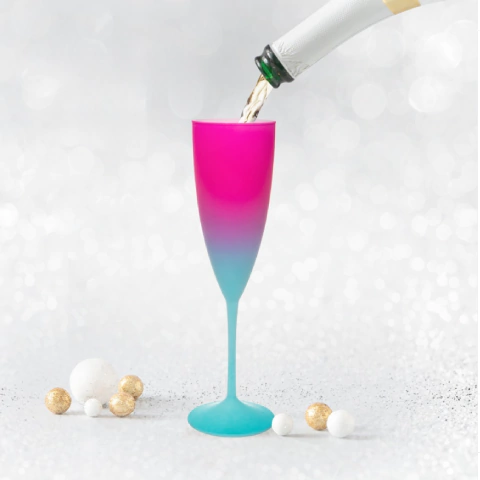 Kit Taças de Espumante Degrade 170ml Acrílico Premium - comprar online