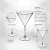 Taça para Martini 260ml Elegante Resistente Acrílico Premium na internet