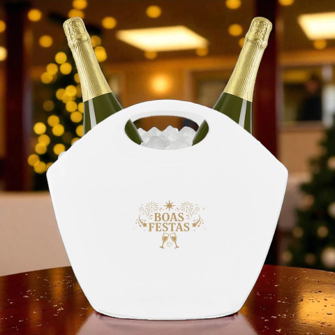 Baldes de Gelo para Espumante 12,5L Bolsa Gelo Final de Ano