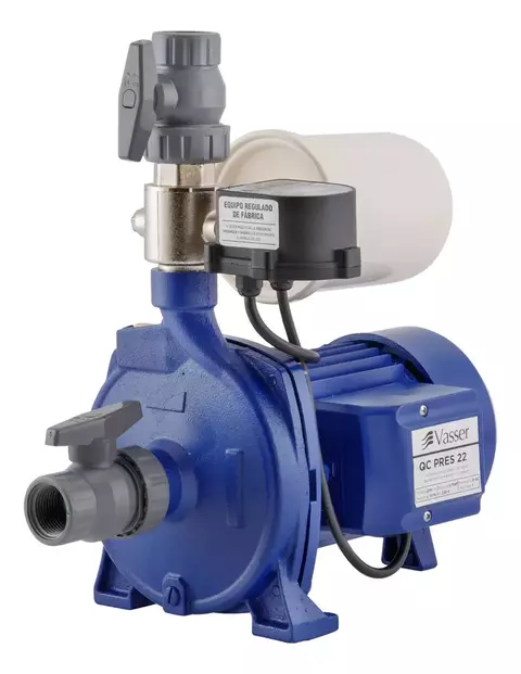 Bomba Presurizadora Vasser Qcpres22 4/2 Baños -20mts 0.75 Hp
