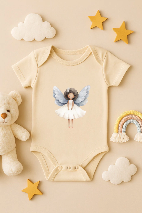 Body Bebê Fadinha dos Sonhos – Magia e Conforto para os Primeiros Momentos ✨