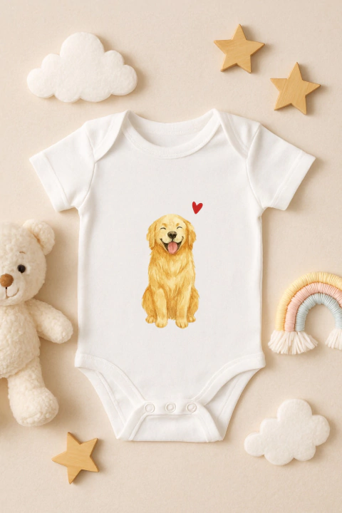 Body bebê pet Golden Retriever