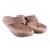 Chinelo Flatform Detalhe Costura Softli Sand - Orto Curitiba