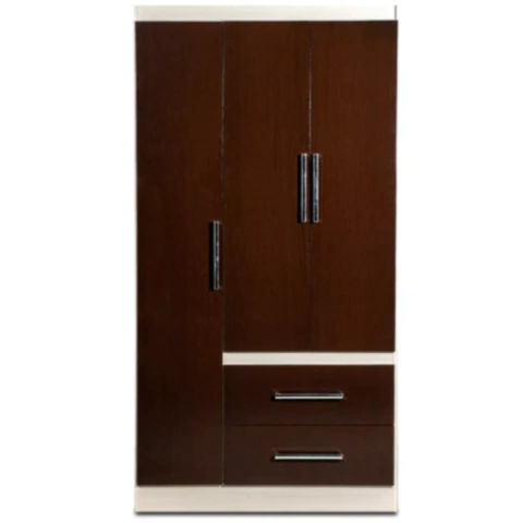 Placard Maximo Fortaleza 3Puertas 2 Cajones Chocolate/ Maple - comprar online