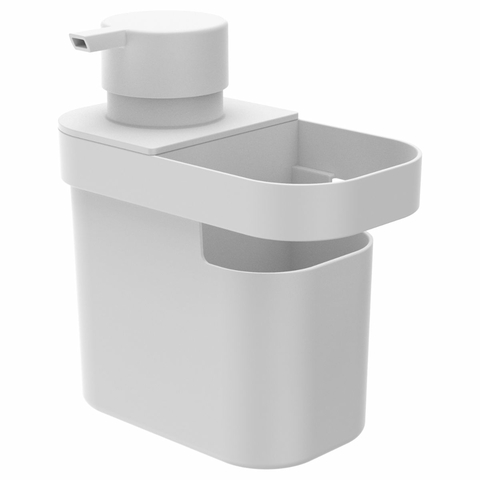 DISPENSER PARA DETERGENTE E PORTA ESPONJA 650ML - Branco - comprar online