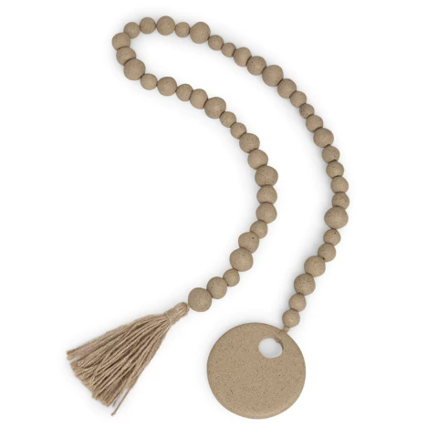 COLAR DECORATIVO EM POLIRRESINA BEGE - MART