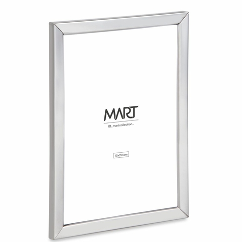 PORTA RETRATO EM METAL PRATA 15x20