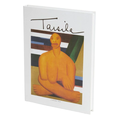LIVRO CAIXA DECORATIVO A NEGRA TARSILA AMARAL OFFWHITE -35CM