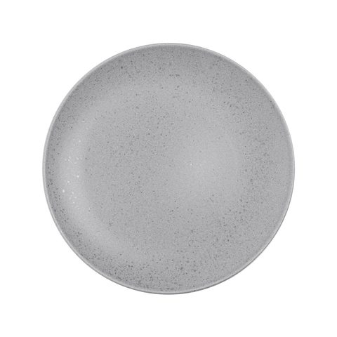 PRATO DE SOBREMESA DE CERAMICA CINZA MATTE 21CM - WOLFF