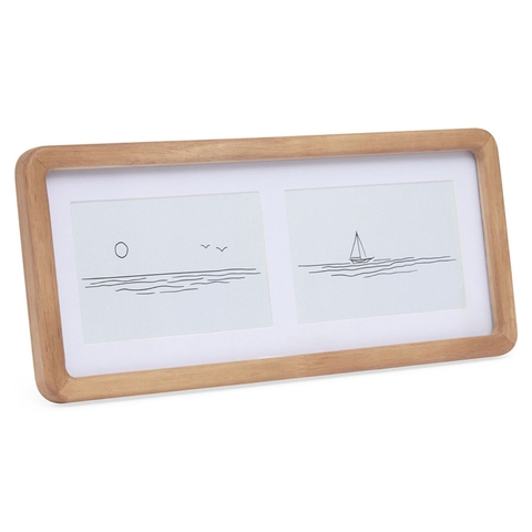 PORTA-RETRATO DUPLO EM MADEIRA 10x15 - MART