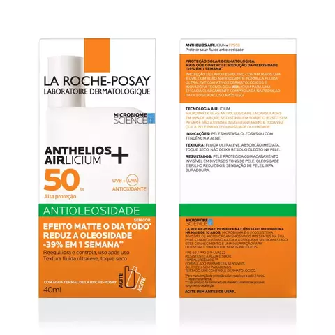 Protetor Solar Facial Anthelios Airlicium FPS50 - La Roche-Posay