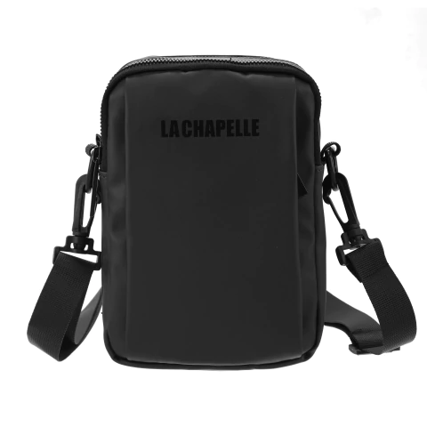 Morral De Hombre De Microfibra Engomada Con Correa Desmontable