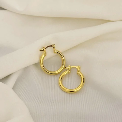 Brinco Argolinha Tube - Dourada - comprar online