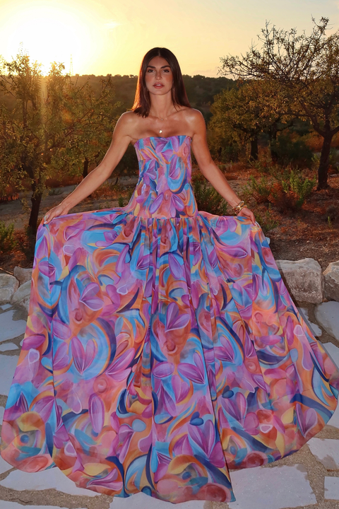 Vestido Estampado Portofino