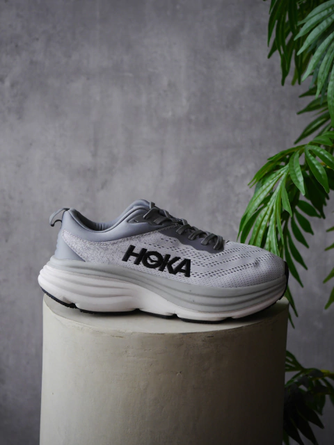 Hoka Bondi 8 Gray