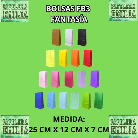 BOLSA FANTASIA FB3 25X12X7 X50 - comprar online