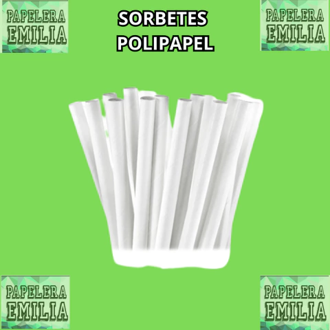 SORBETES DE PAPEL 7 MM X 20 - comprar online