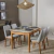 MESA WIND 1,20 CON SILLAS LINO GRIS