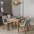 MESA WIND 1,60 CON SILLAS BOUCLE GRIS