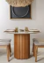MESA LIVING OVAL 1.60M VIDRIO CON 6 SILLAS CLASSIC LINO EXTRA MEZCLA/NATURE en internet