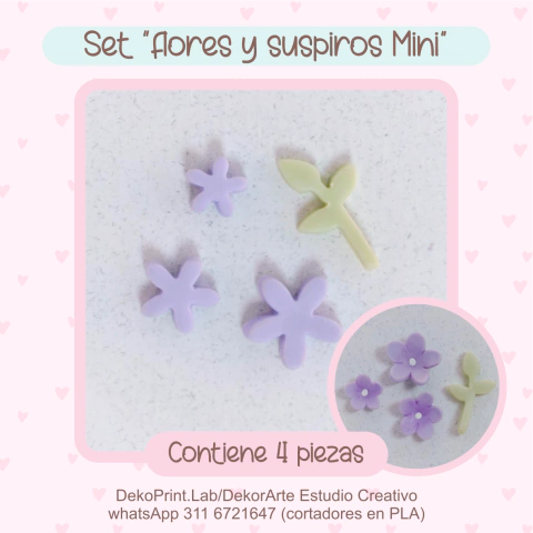 Cortador Set "Flores y Suspiros Mini"
