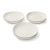 Decorline 6 Platos Soperos 22 Oz Porcelana Premium Blanco Lisa