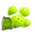 Pelotas de Pickleball para Exterior, Set de 12, 40 Hoyos, 74 mm, Verde Neón
