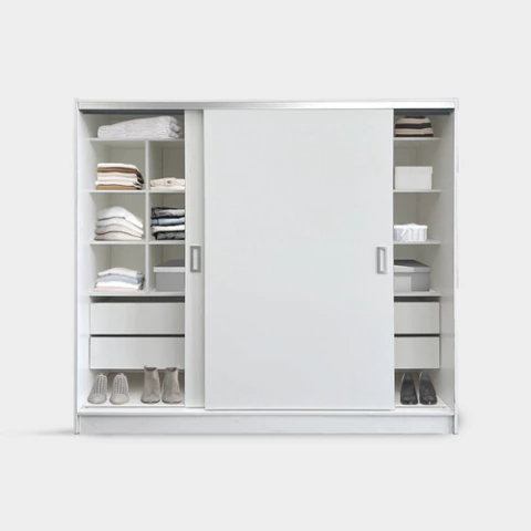 Placard Puertas Corredizas 2.00 X 1.80 Mts Moderno 12 Cubos - comprar online