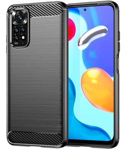 Funda Tpu Fibra Carbono Xiaomi Redmi Note 11 + Templado 5d
