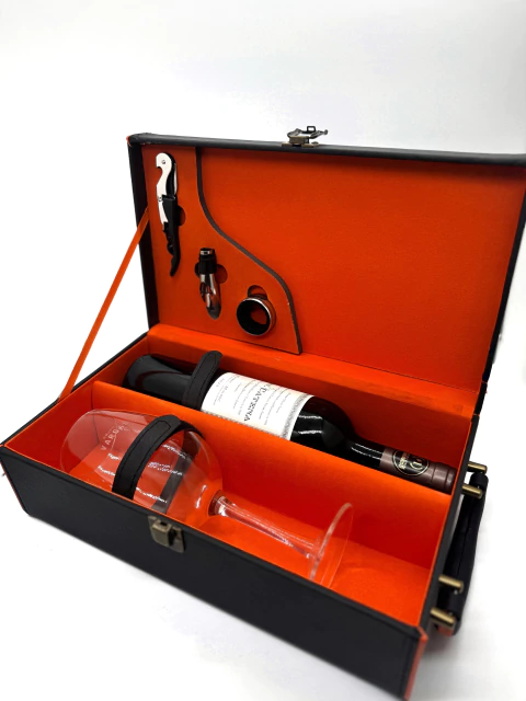 ESTUCHE PARA VINOS ORANGE CON VINO DV CATENA Y COPA - comprar online