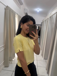 BLUSA PALOMA EM VISCOSE COM GOLA REDONDA na internet