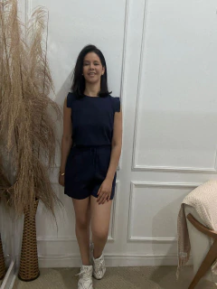 CONJ. EM VISCOSE BLUSA E SHORT COM BOLSO JVT