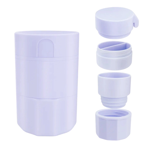 Pastillero Triturador Y Corta Pastillas 3 En 1 Colores - comprar online