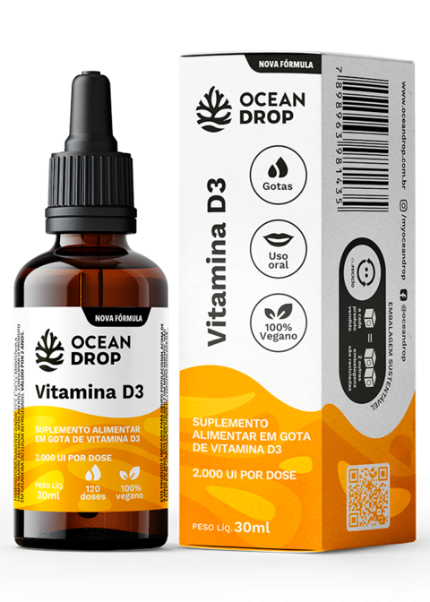 Vitamina D3 gotas, Ocean Drop - comprar online