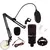 Kit De Microfone Para Streaming Satellite A-MK06 - Preto/Vermelho - comprar online