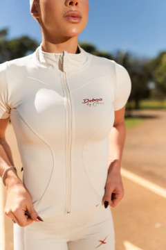 Edição Limitada Blusa Flow Com Ziper Off White