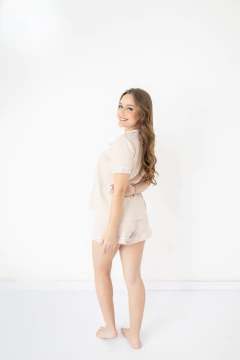 Short Doll Americano Mocassim com Viés Branco na internet