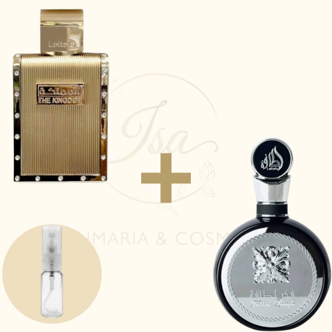 Combo Dia X Noite: The Kingdom + Fakhar Black - 2x5ml Cada - Árabe Masculino