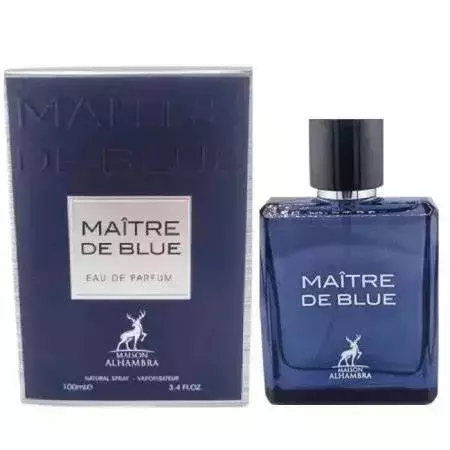 Maitre De Blue Eau De Parfum Maison Alhambra - Perfume Árabe Masculino 100ml (Ref.Olfativa Bleu de Chanel)